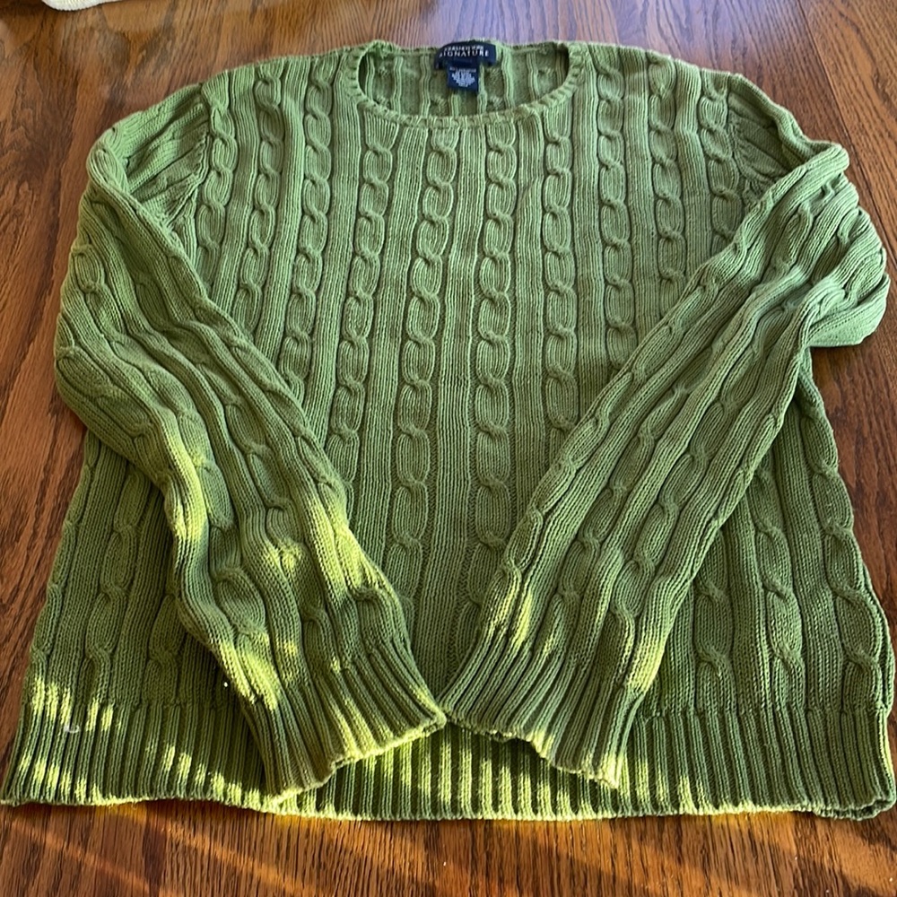 Jones New York cable sweater size L